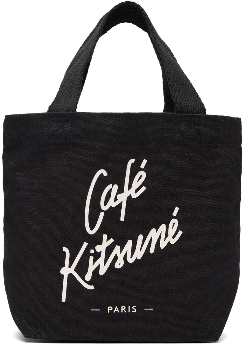 

Черная объемная сумка-тоут Mini 'Cafe Kitsuné Maison Kitsuné