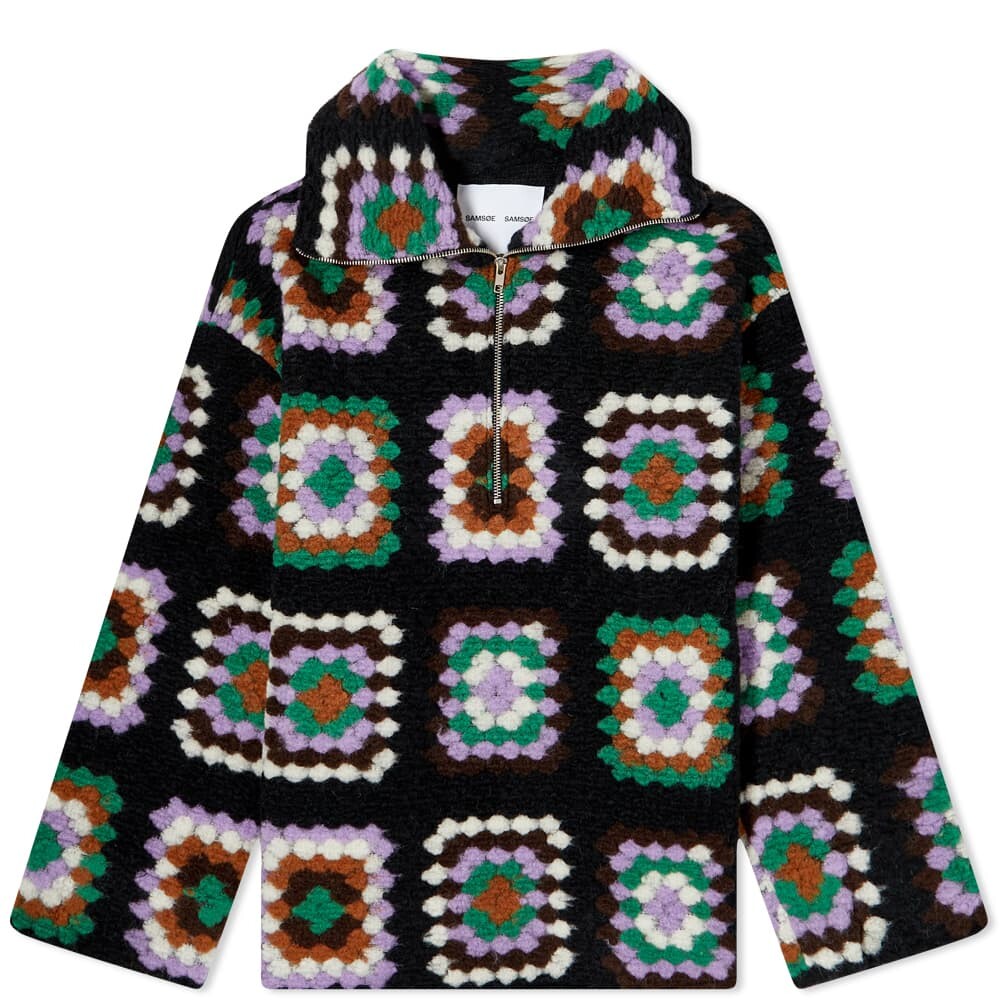 

Джемпер Samsøe Samsøe Tess Crochet Knit Overshirt Pull Over