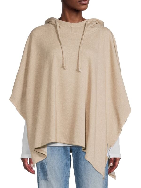 

Пончо с капюшоном terry Calvin Klein Heathered almond