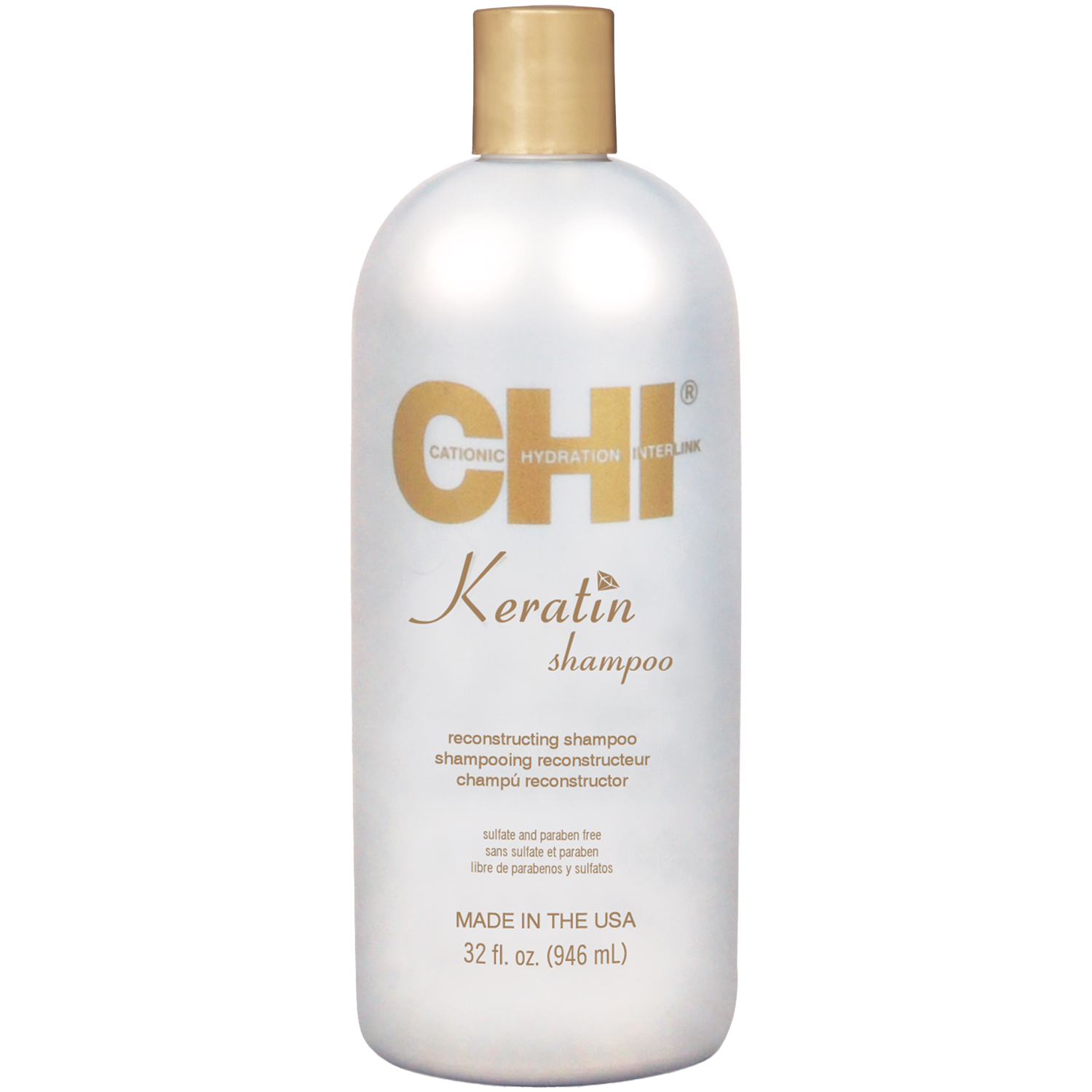 Chi Keratin регенерирующий шампунь для волос, 946 мл chi набор для эластичности волос кондиционер 946 мл шампунь 946 мл chi наборы