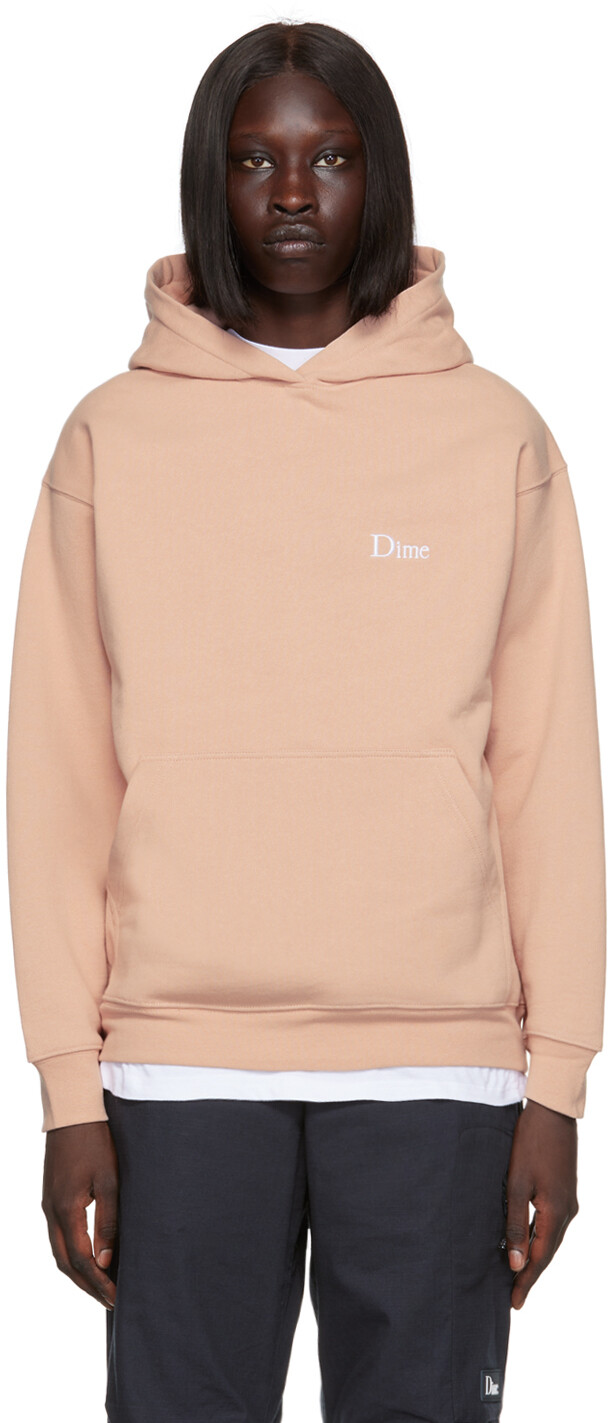 

Розовый классический худи Dime