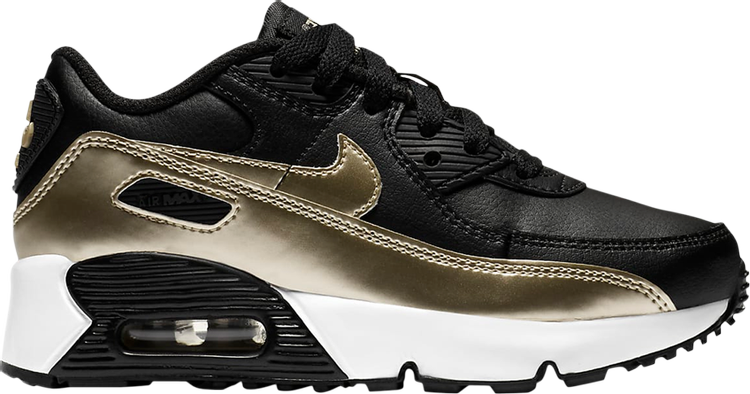 Nike air max 90 essential black and gold sale