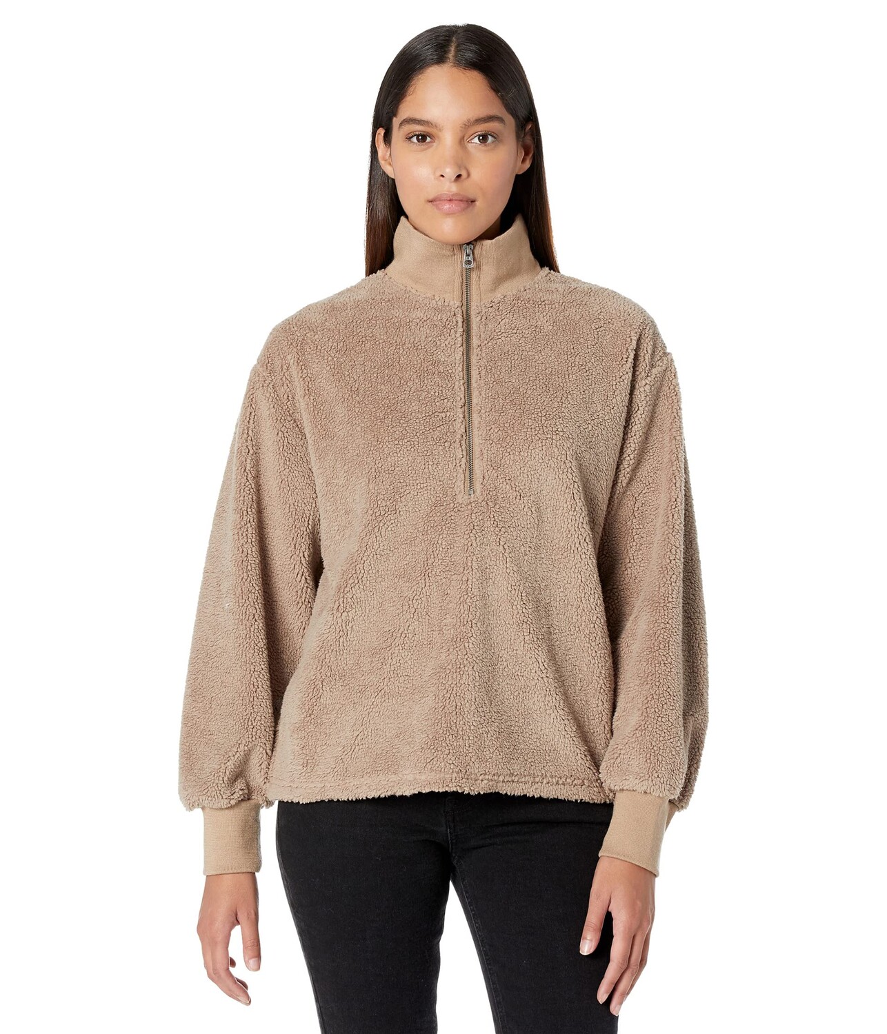 

Пуловер Dylan by True Grit, Sherpa Modern Zip Pullover Sweatshirt, Коричневый, Пуловер Dylan by True Grit, Sherpa Modern Zip Pullover Sweatshirt
