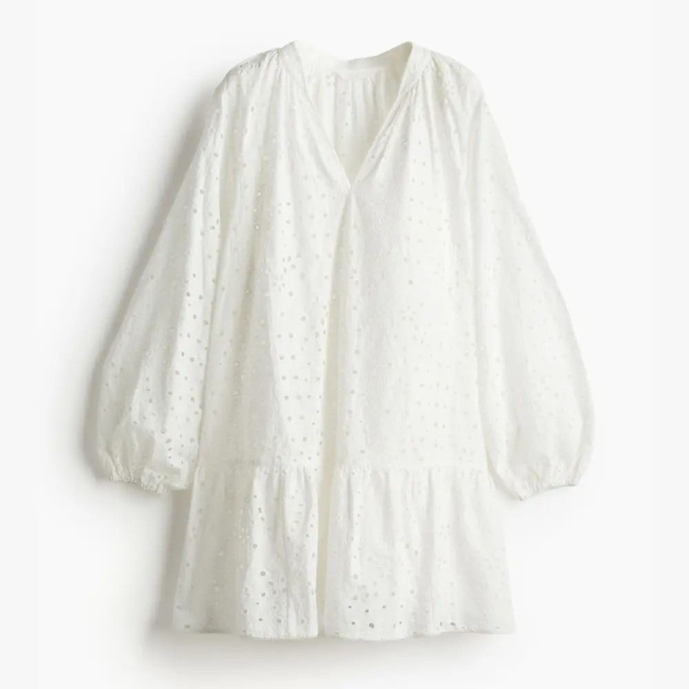 

Платье H&M Eyelet Embroidery, белый