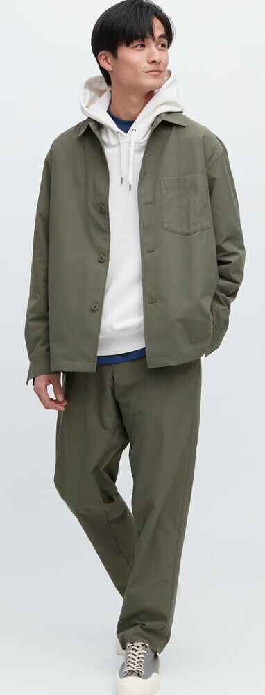 

Рубашка Uniqlo Airsense Ultra Light Shirt, оливковый, Зеленый