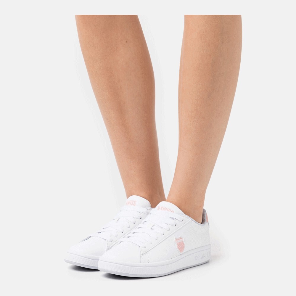 

Кроссовки K-Swiss Court Shield, white/pink quartz/xenon blue