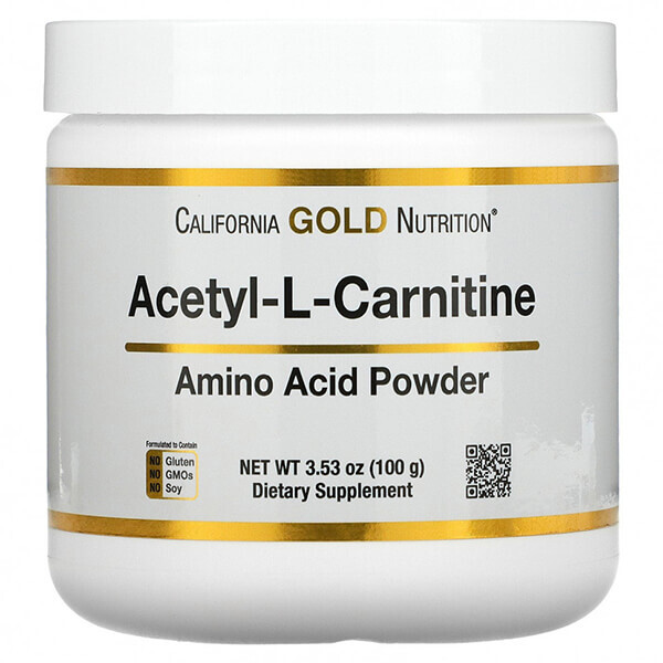 

Ацетил-L-карнитин California Gold Nutrition, 100 гр