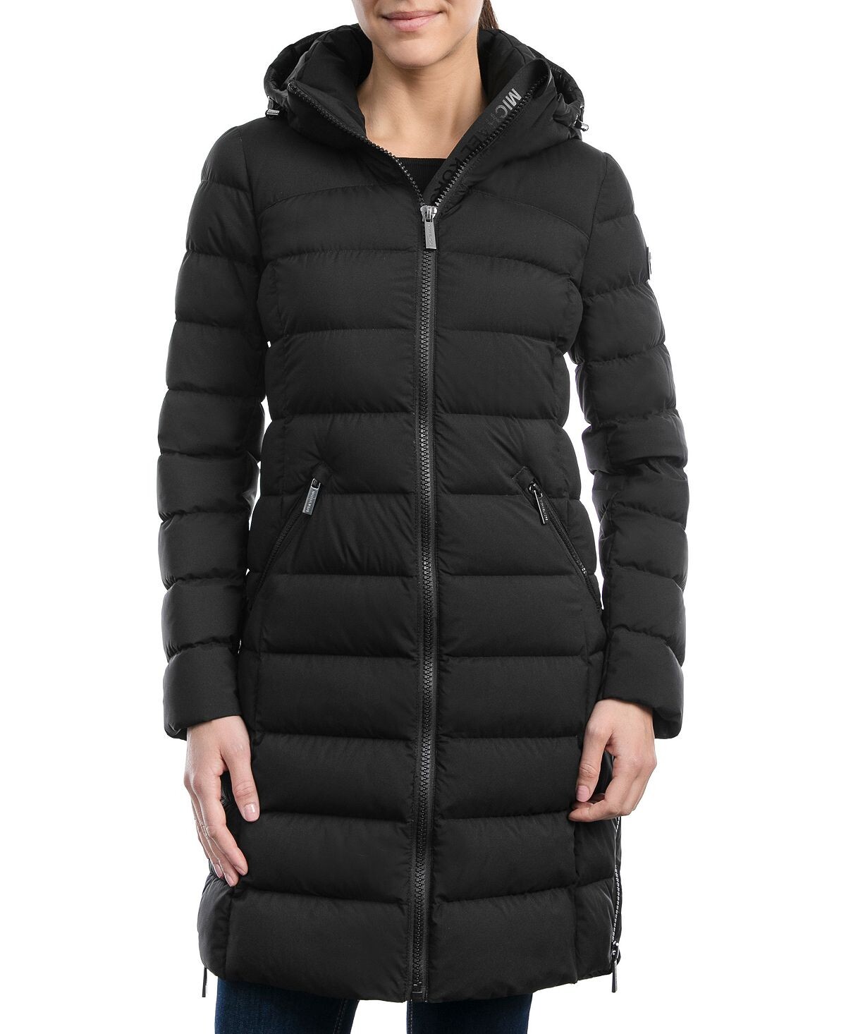 

Женское пуховое пальто с капюшоном, созданное для macy's Michael Kors, черный
