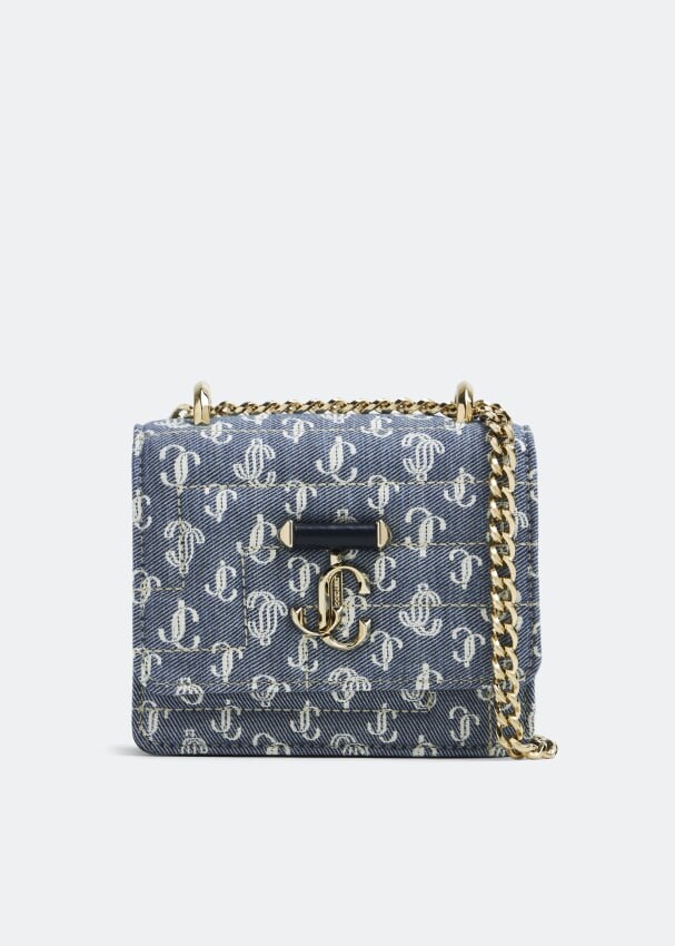 

Сумка JIMMY CHOO Micro Varenne Quad shoulder bag, синий