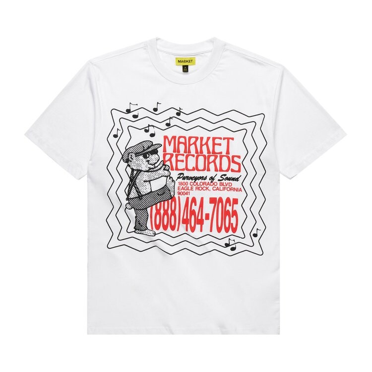 

Футболка Market Records T-Shirt 'White', белый