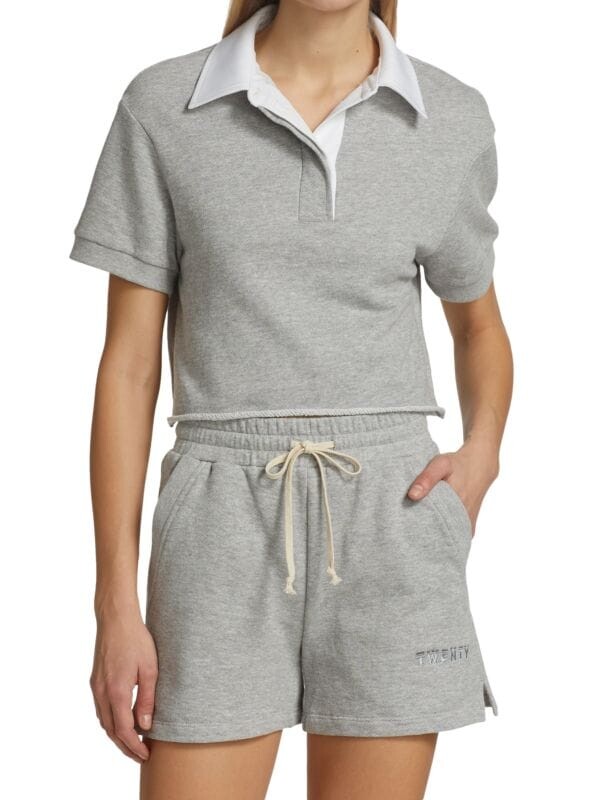 

Укороченный топ sunnyside TWENTY Montreal Heather grey