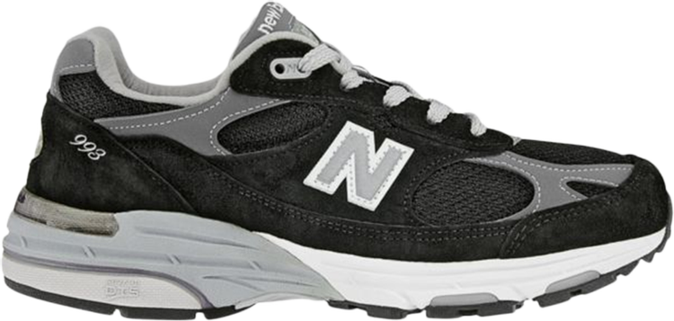 Лимитированные кроссовки New Balance Wmns 993 Made In USA 'Black Grey', черный - фото