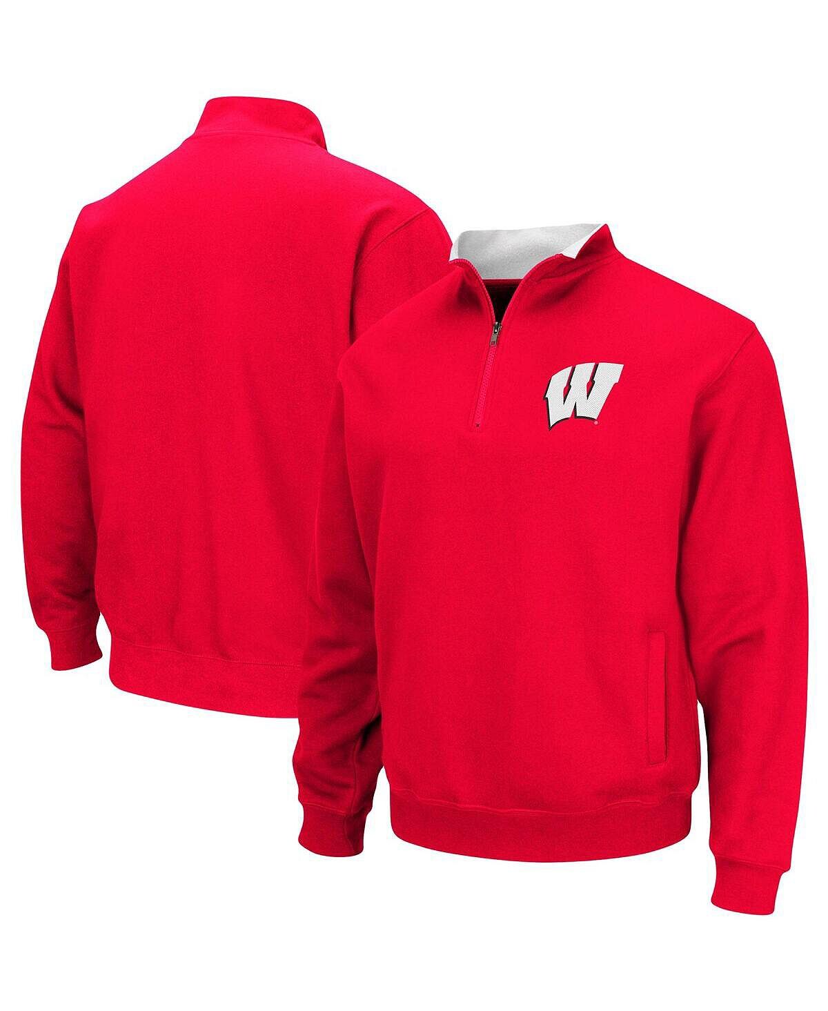 

Мужская красная куртка wisconsin badgers big and tall tortugas с молнией на четверть Colosseum, красный
