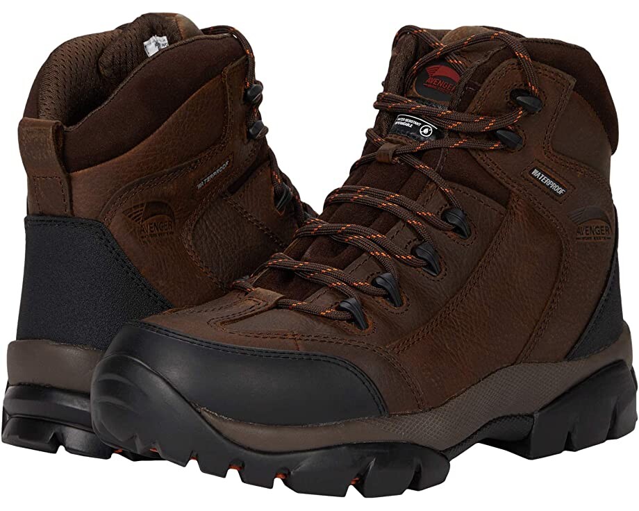 

Ботинки A7264 Composite Toe EH Waterproof Avenger Work Boots, коричневый