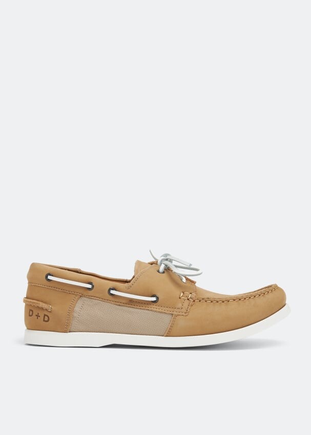 

Лоферы DUKE & DEXTER Hardy boat shoes, бежевый