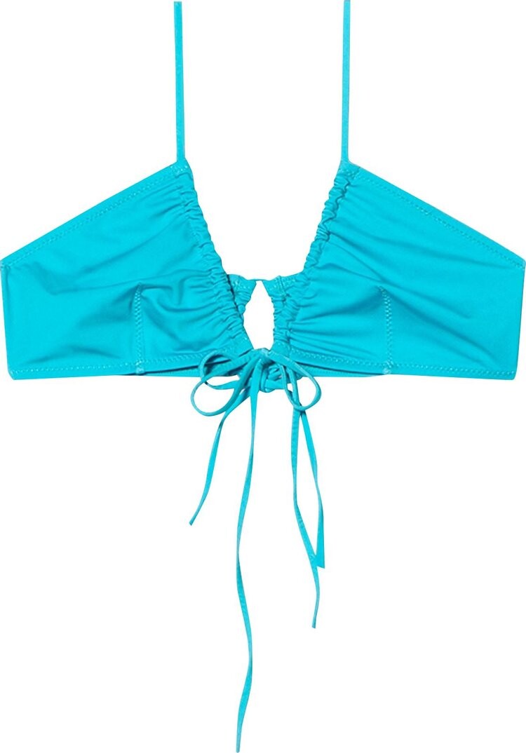 

Топ Jacquemus Le Bas Tropea Swimsuit Top 'Turquoise', синий