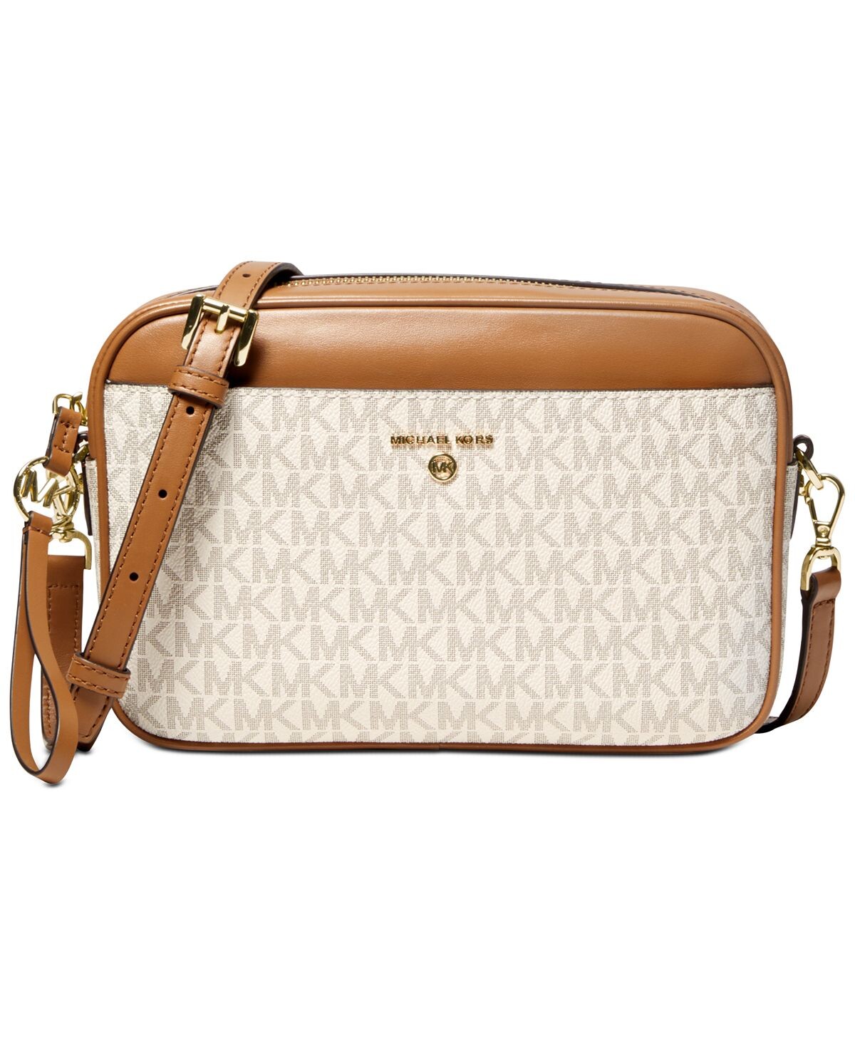 

Фирменная подвеска jet set, большая сумка через плечо east west camera Michael Kors, мульти