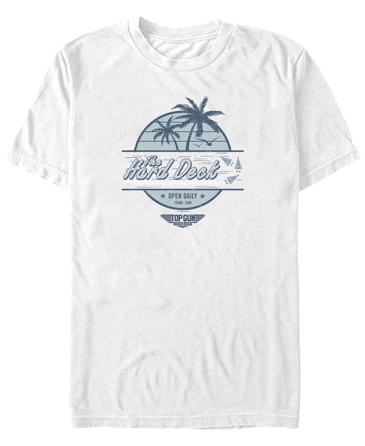 Мужская футболка с коротким рукавом top gun hard deck palms Fifth Sun, белый