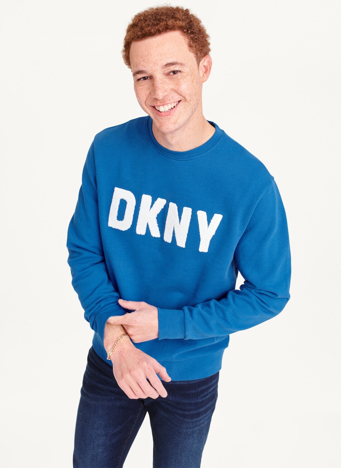 

Лонгслив с логотипом из синели DKNY