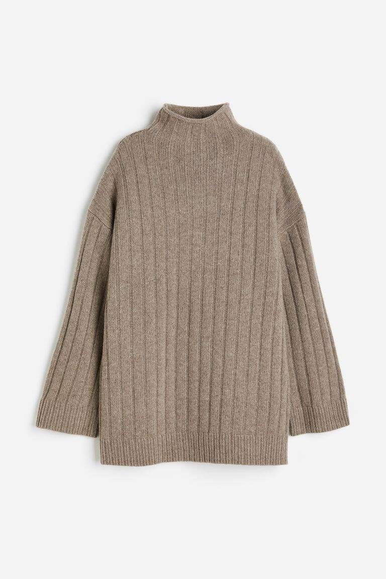 

Свитер с круглым вырезом с добавлением кашемира H&M, грейдж