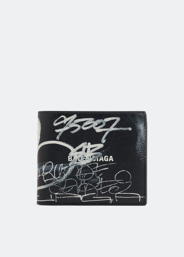

Кошелек BALENCIAGA Cash square folded wallet, черный
