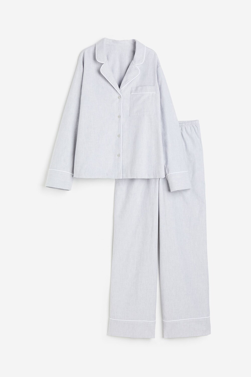 

Пижама H&M Cotton, светло-серый