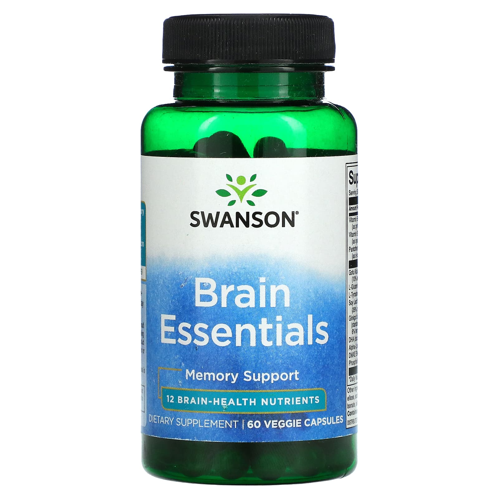 Пищевая Добавка Swanson Ain Essentials, 60 растительных капсул карбонат кальция 3 шт