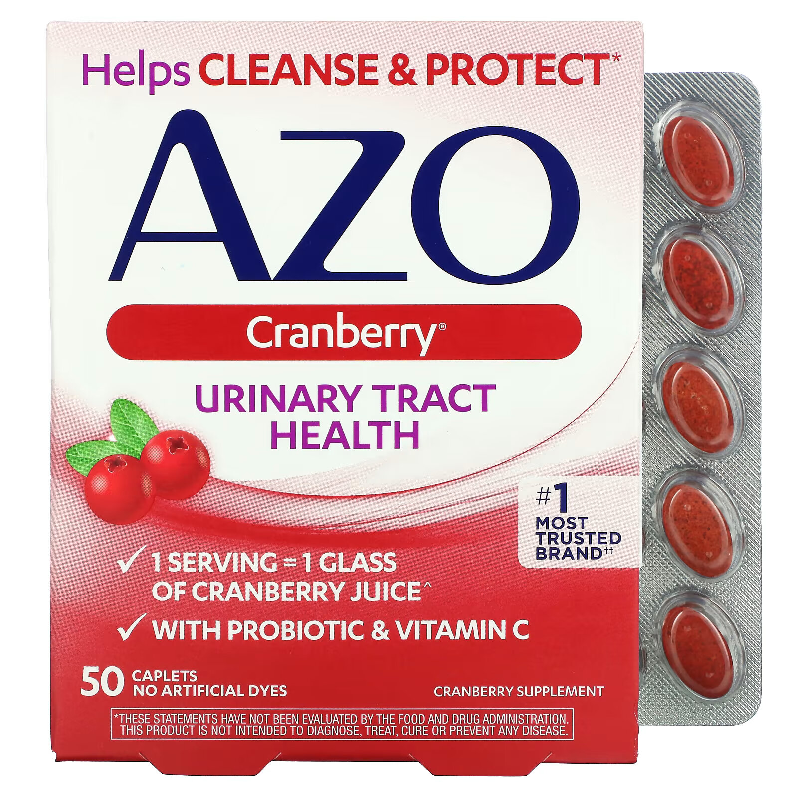 Azo, Здоровье мочевыводящих путей, клюква, 50 капсуловидных таблеток azo тест полоски для выявления инфекций мочевыводящих путей 3 полоски для самодиагностики
