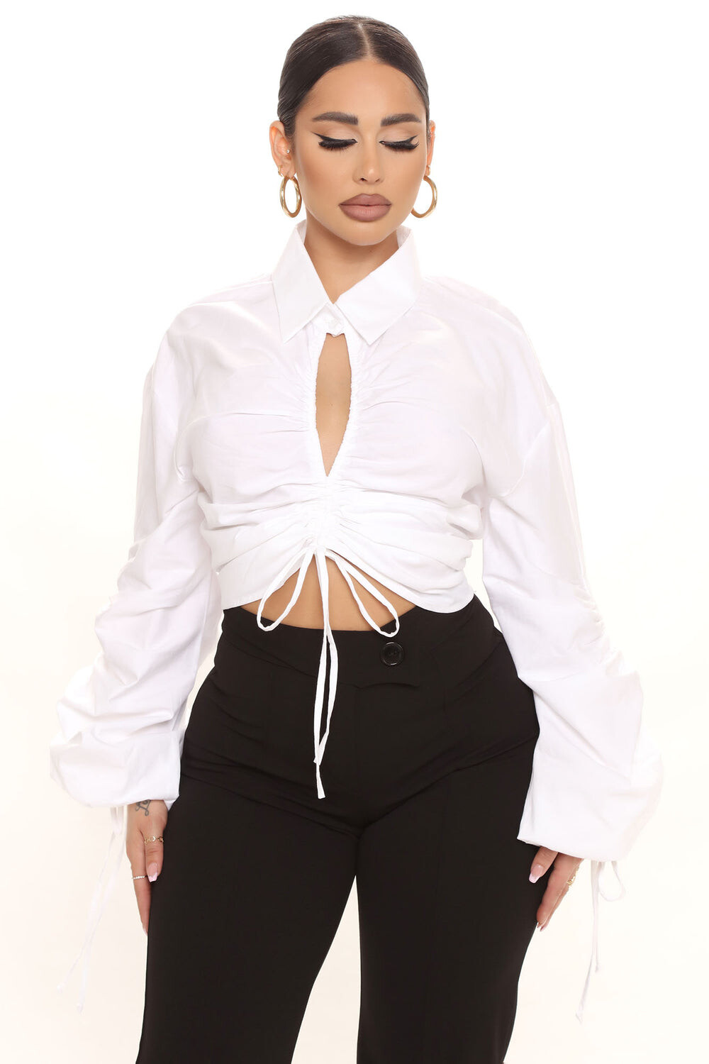 

Рубашка Fashion Nova T3490, белый