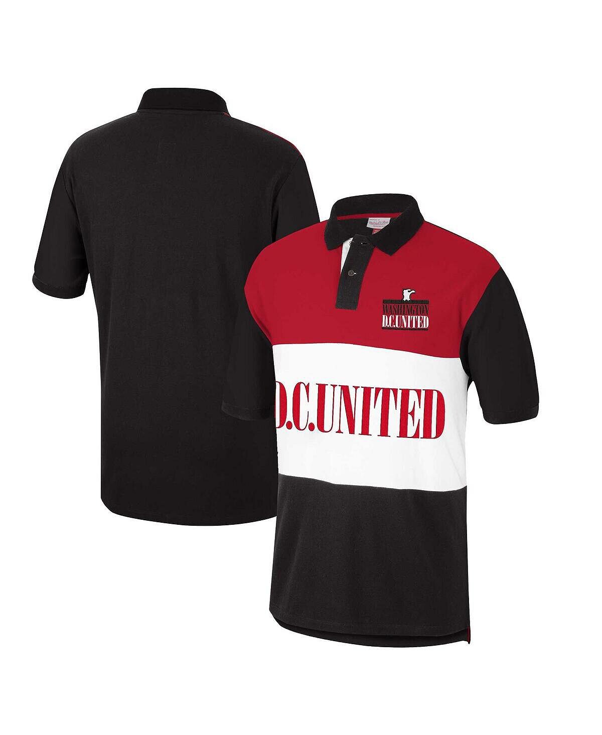 

Мужская красная рубашка поло dc united once '96 с цветными блоками Mitchell & Ness, красный