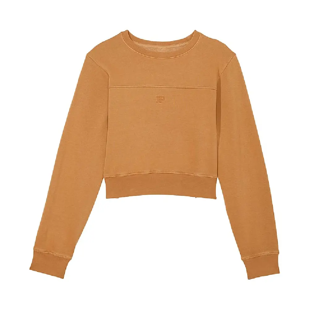 

Свитшот Victoria's Secret Pink Ivy Fleece Yoke Seam Crew, коричневый