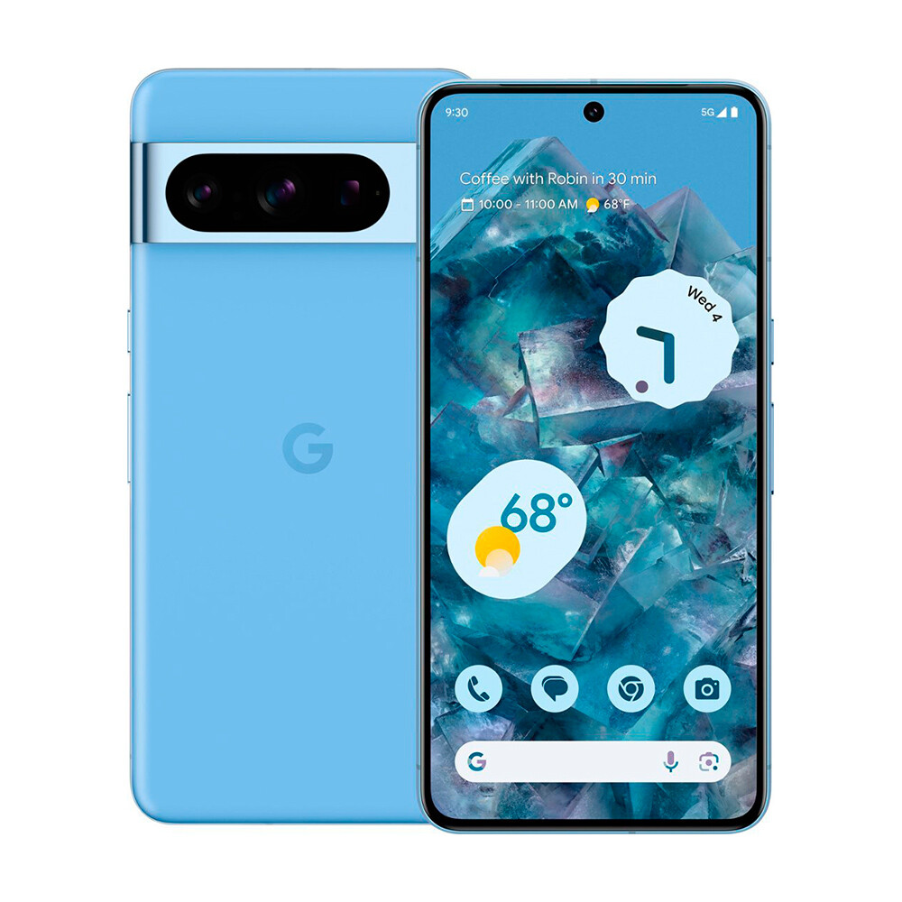 

Смартфон Google Pixel 8 Pro, 12Гб/512Гб, Nano-SIM + E-Sim, голубой