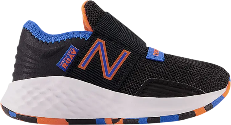 

Кроссовки New Balance Fresh Foam Roav Slip-On Toddler 'Black Blue Orange', черный