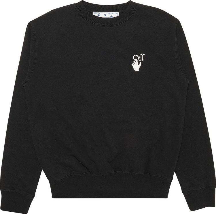 

Толстовка Off-White Caravaggio Lute Slim Crewneck 'Black/Multicolor', черный