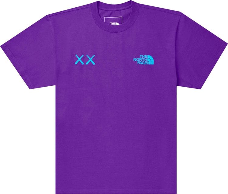 Футболка The North Face x KAWS Short-Sleeve Tee 'Gravity Purple', фиолетовый - фото