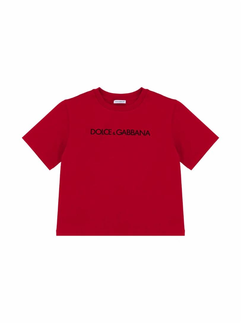 

Хлопковая футболка с логотипом Dolce&Gabbana