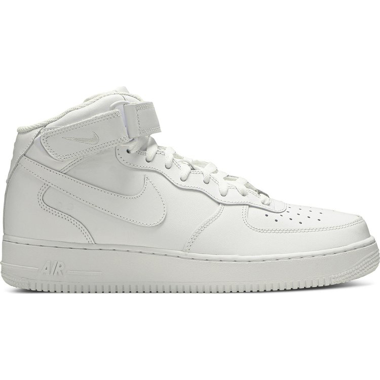 Кроссовки Nike Air Force 1 Mid '07 'White', белый кроссовки nike stussy x air force 1 mid black snakeskin черный