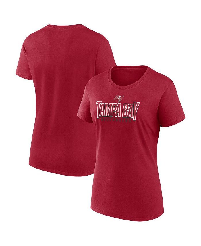 

Женская красная футболка с логотипом Tampa Bay Buccaneers Route Fanatics, красный