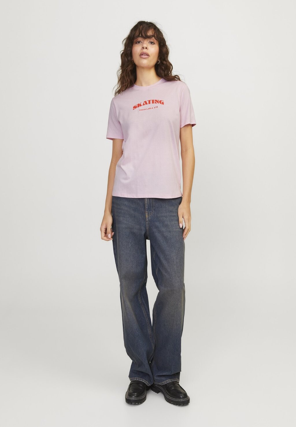 

Принт на футболке Jxdelilah Tee JJXX, розовый