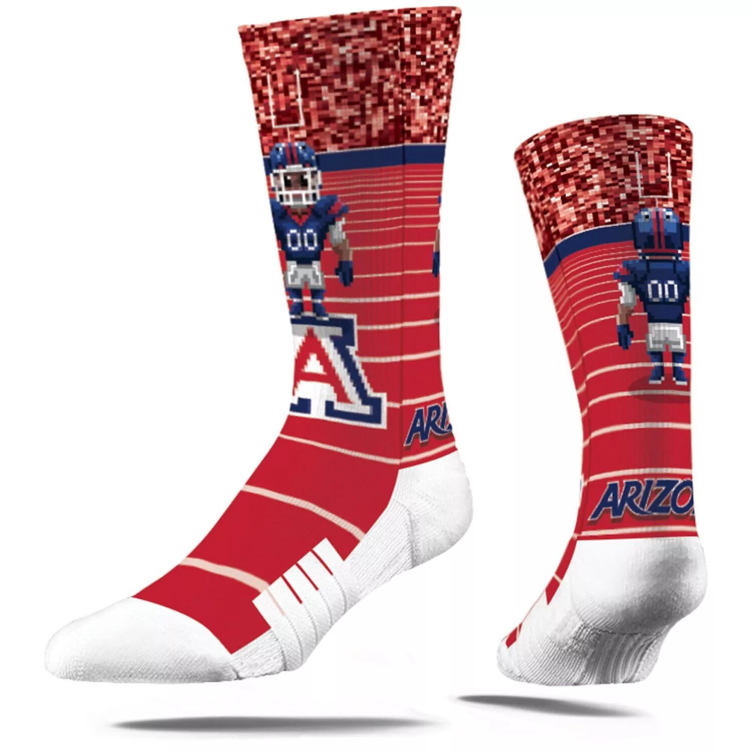 

Молодежные носки Strideline Arizona Wildcats 8-Bit Crew Unbranded