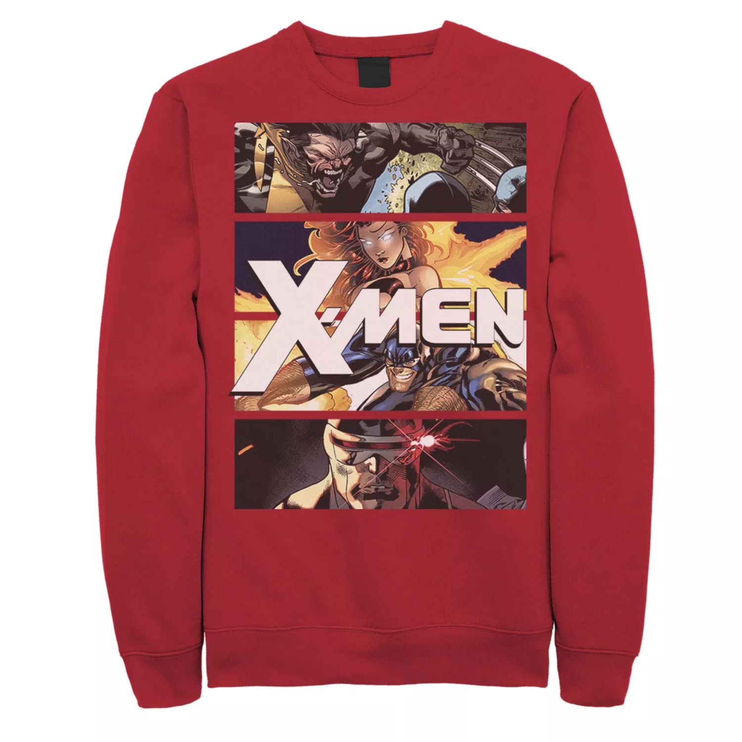 Мужской флисовый пуловер с четырьмя вставками и портретами Людей Икс Marvel мужской галстук с символом людей икс marvel