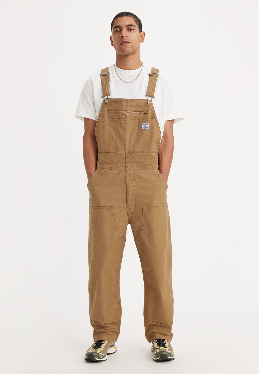 

Джинсы свободного кроя Bib Overall Levi's, бежевый