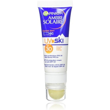 

Amber Sun Uv Ski Combi Крем 2-в-1 + стик для защиты губ SPF 30 для экстремальных условий, Garnier