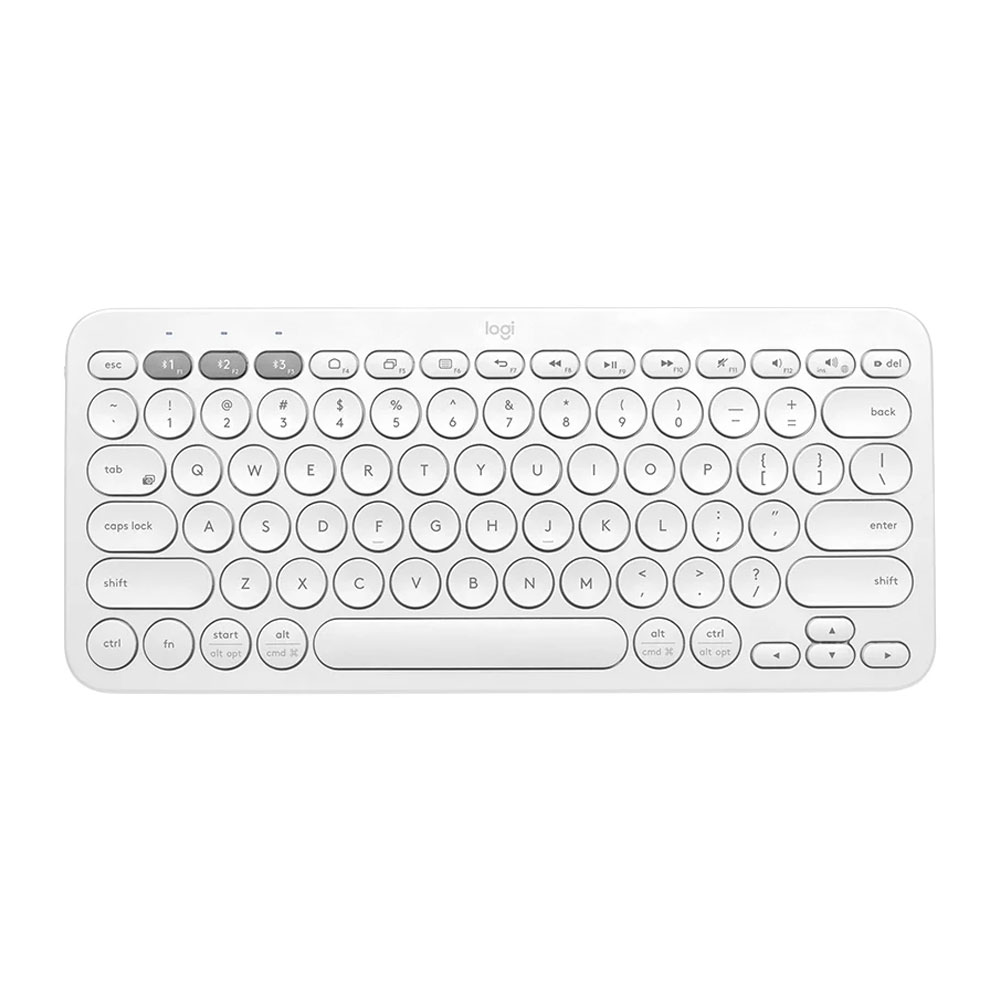 Клавиатура беспроводная Logitech K380, английская раскладка, белый клавиатура беспроводная logitech k380 off white
