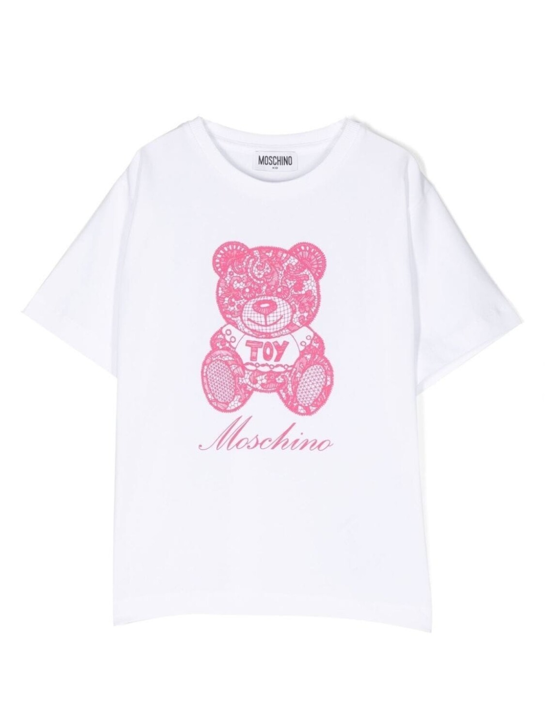 

Moschino Kids футболка с принтом Teddy Bear, белый