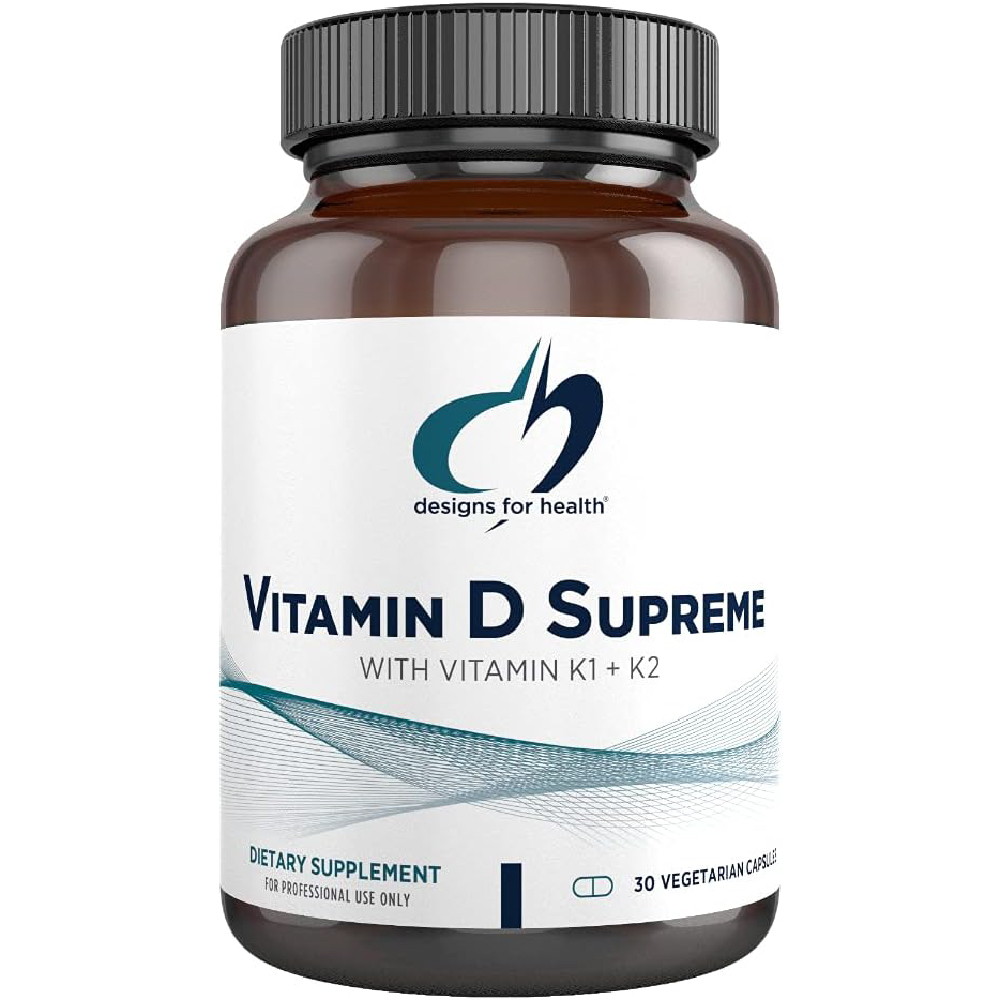Витамин D3 Designs for health 5000 МЕ с 2000 мкг витамина К, 30 капсул