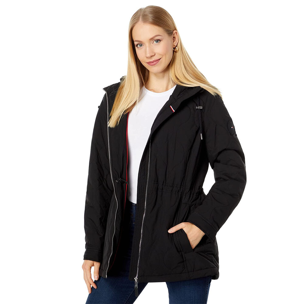 

Куртка Tommy Hilfiger Onion Quilt Sherpa Trimmed, черный