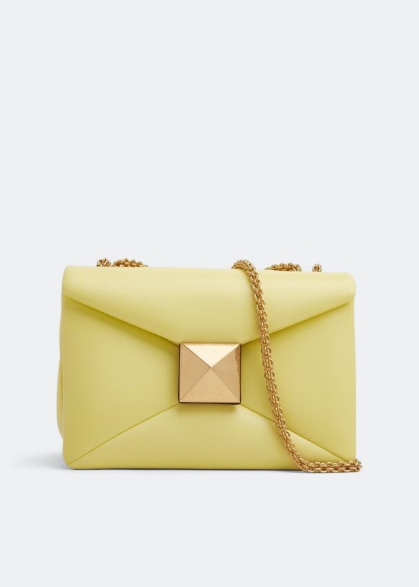 

Сумка VALENTINO GARAVANI One Stud chain bag, желтый