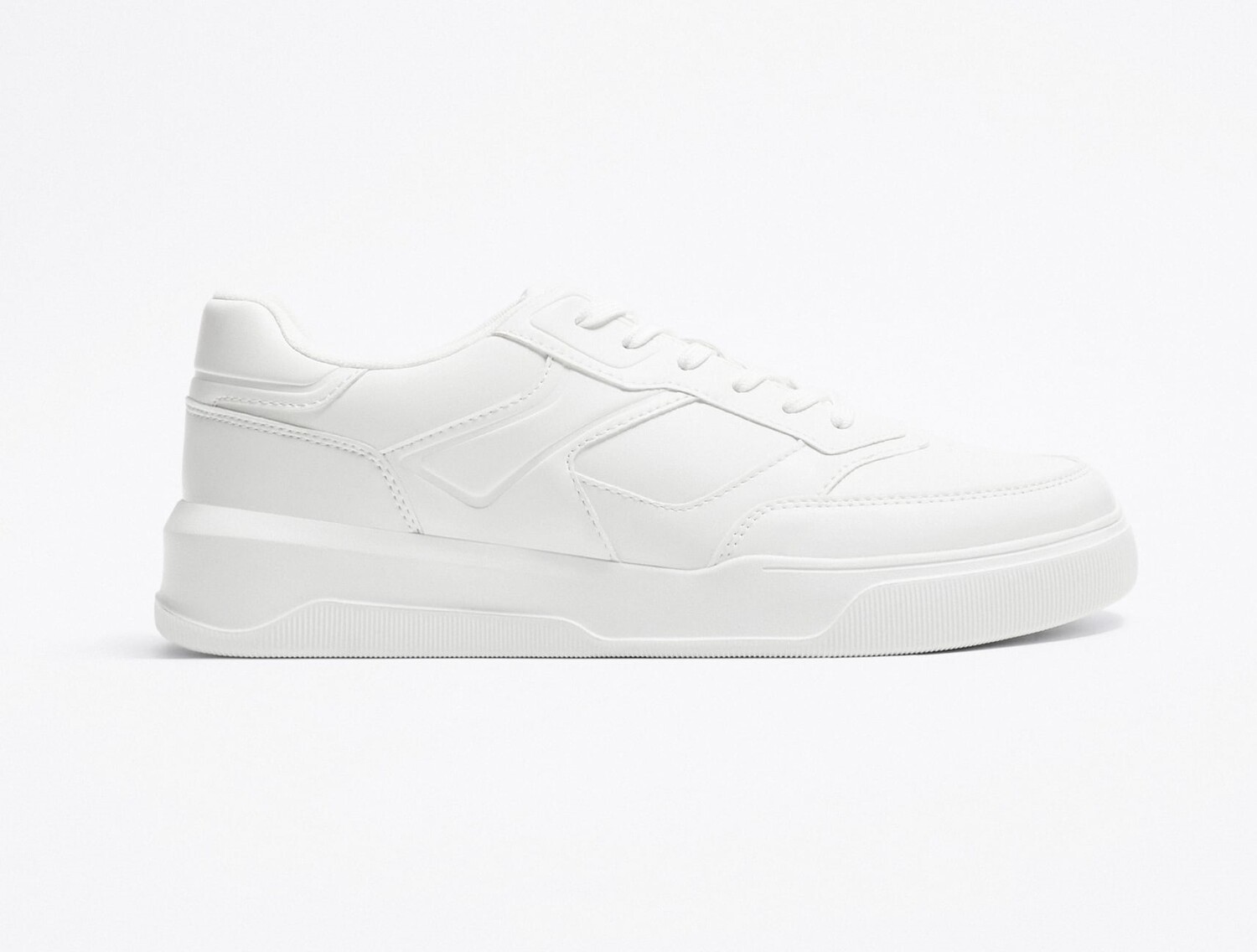 

Кроссовки Zara With Topstitching, белый