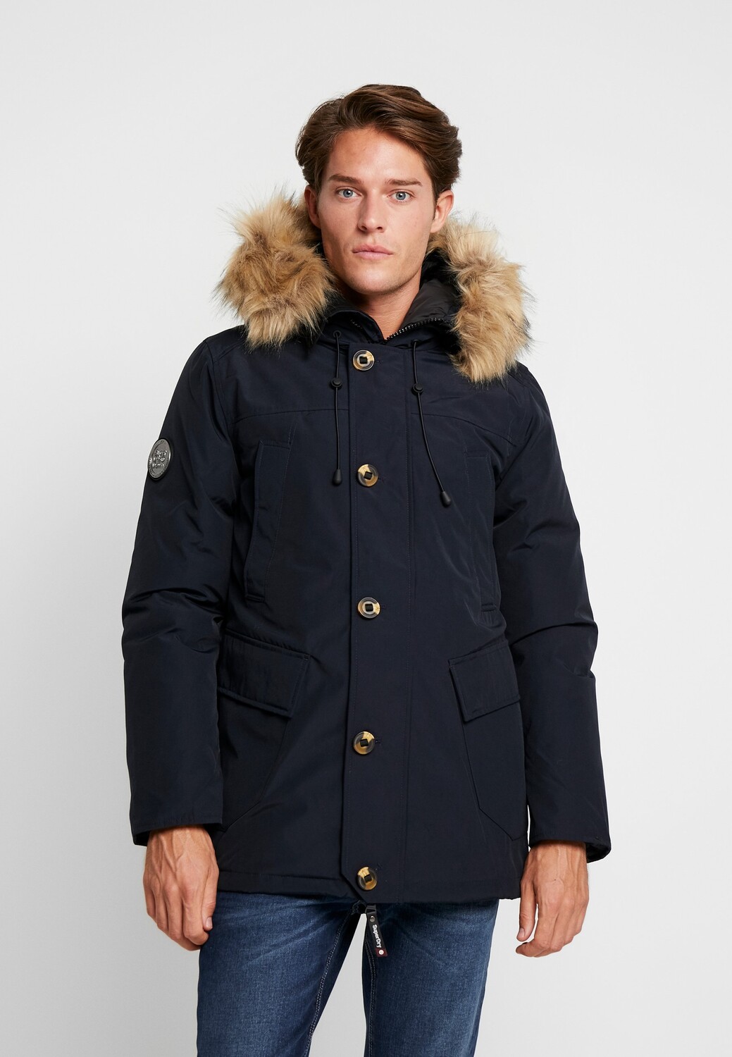 

Пуховик Superdry, синий